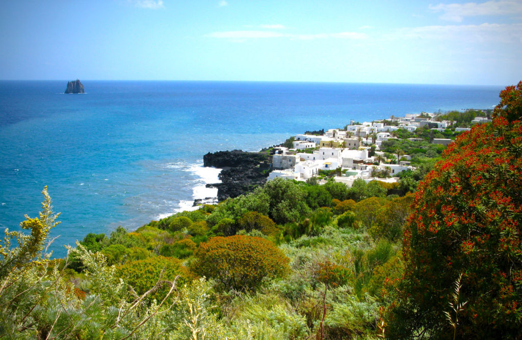 Stromboli dall'alto